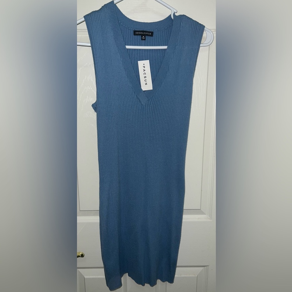 Kendall & Kylie Blue Midi Dress